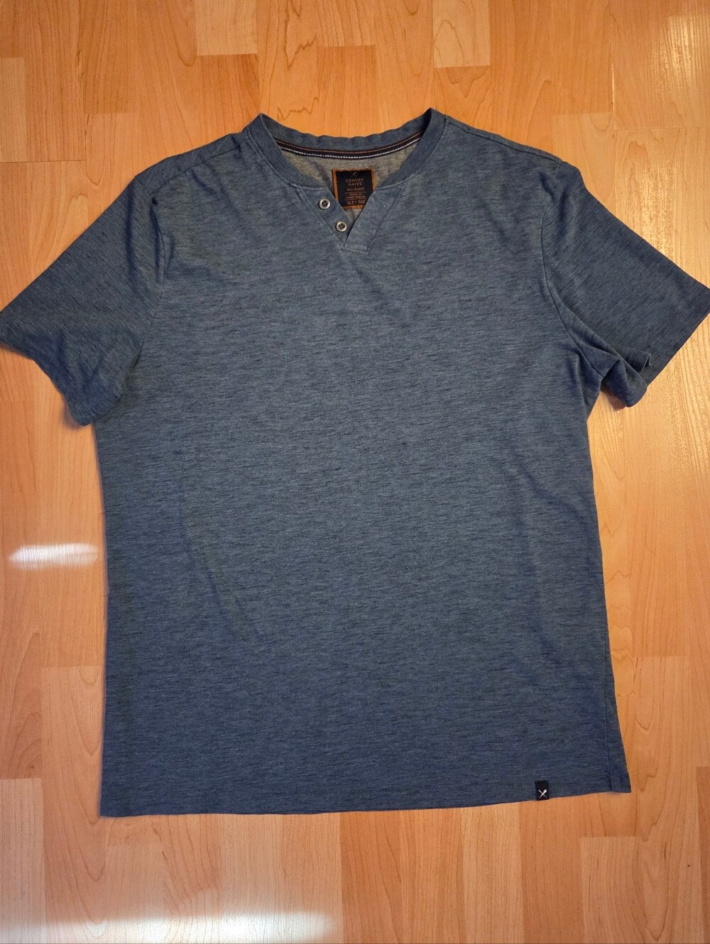 Denver Hayes henley neckline t-shirt
